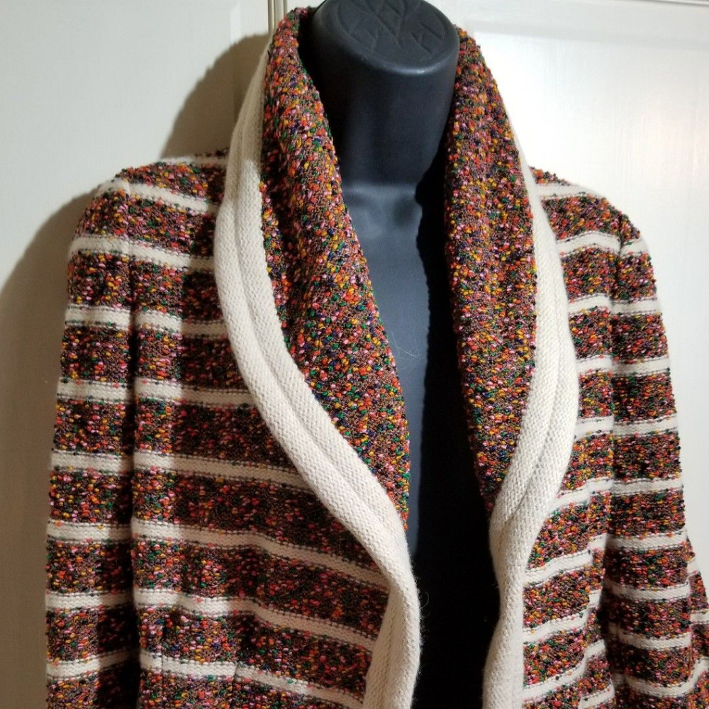 Vintage Gino Paoli Italy Sweater Brown Cream Sz M